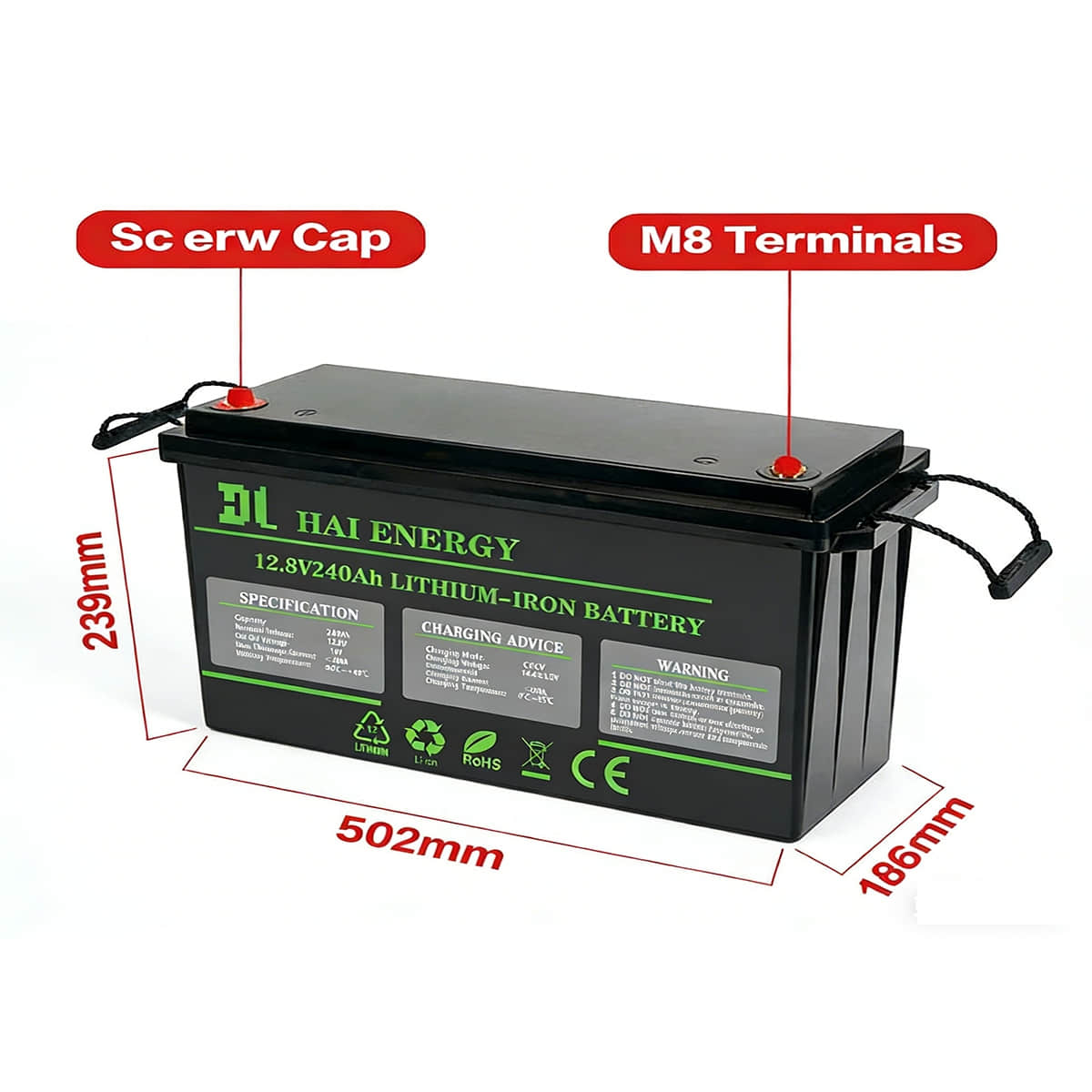 12V240Ah LiFePO4 Lithium Battery