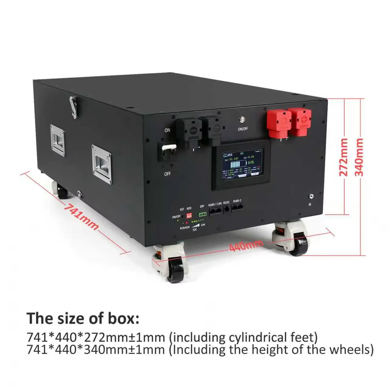 HAI NENG ENERGY 48V 200Ah high capacity LiFePO4 battery for golf cart fleet