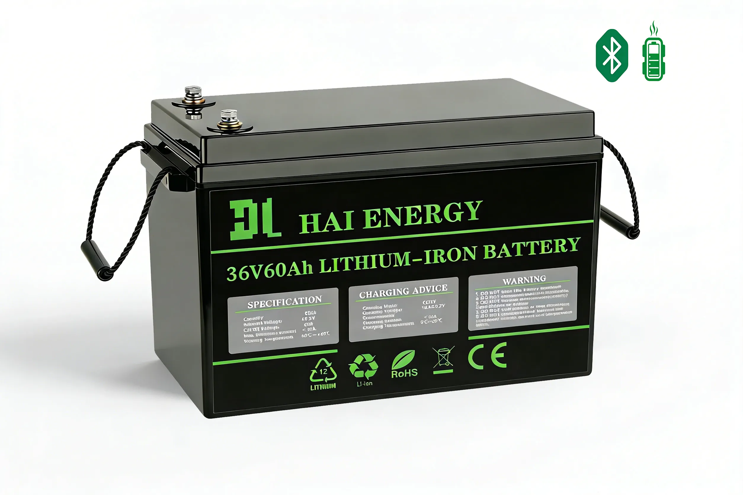 38.4V 60Ah LiFePO4 Trolling Motor Battery Manufacturer | Haineng